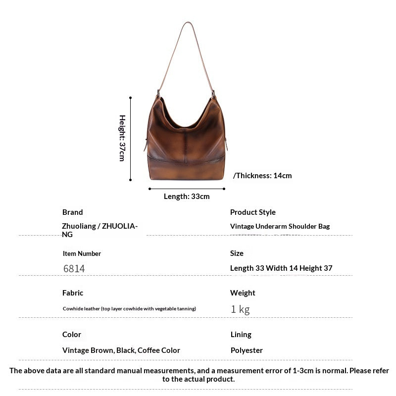 Large Retro Crossbody Shoulder Bag - image 7