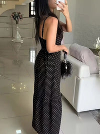 Plus Size Button Slit Slim Fit Strap Dress - image 3