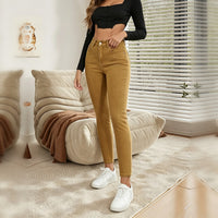 Mustard Yellow High-Waist Skinny Jeans - image 1