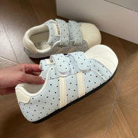 Heart Dot Hook-and-Loop Sneakers - image 1