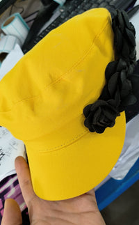 Women's Newsboy Cap with Flowers - image 8