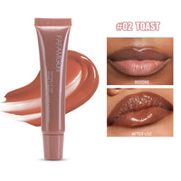 Glossy Lip Glaze Waterproof Long Lasting Lip Gloss Glossy Mirror Tea Red Liquid Lipstick Doodle Lip Korean - image 8