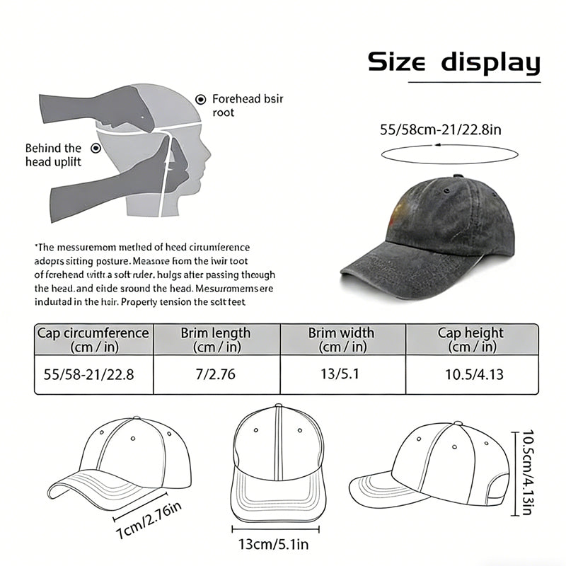 2pcs Washed Distressed Baseball Cap , Embroidery I'll Bring The Bad Decisions Funny Hat, Summer Lightweight Cotton Adjustable Trucker Hat - image 5