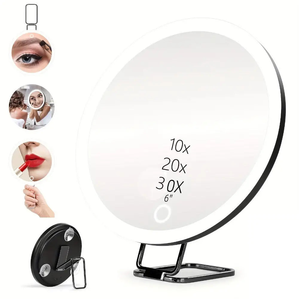 Espejo de maquillaje LED con luz de relleno - image 2