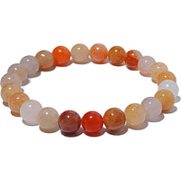 Natural Gemstone Beaded Stretch Bracelet, 8mm Beads - image 1