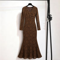 French Style Retro Lace Dress - image 2