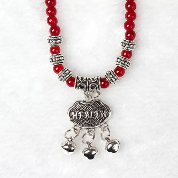 Red Agate Beaded Good Lock Bracelet - image 2