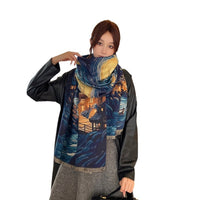 Artificial Cashmere Scarf Elegant Shawl Fashion High Sense - image 5