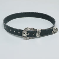 Classic Black Leather Belt - image 6