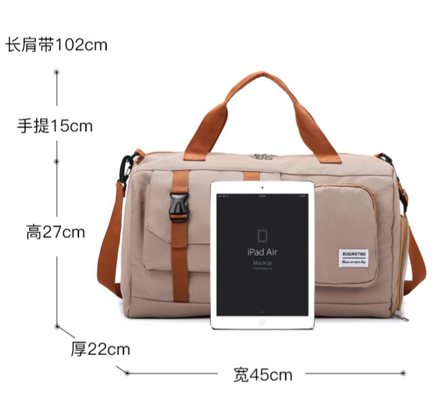 Women's Gym Duffel Bag with Shoe Compartment, Large Travel Weekender Bag with Crossbody Strap - image 5
