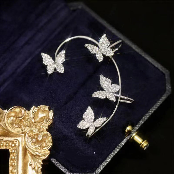 Butterfly Ear Cuff & Hook Earrings