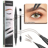 Microblading Eyebrow Pencil ,2-in-1 Dual-Ended Eyebrow Pen With 2-Fork-Tip ,Waterproof Eyebrow Pen - image 11