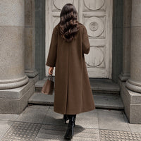 Women's Retro Long Wool Coat - image 2
