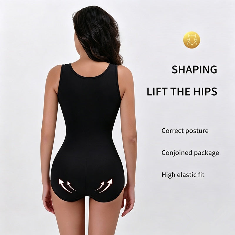 Women's Tummy Control Bodysuit Shapewear with Waist Trainer & Butt Lifter - image 3