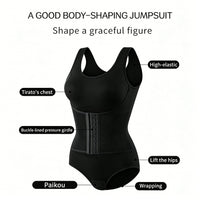 Women's Tummy Control Bodysuit Shapewear with Waist Trainer & Butt Lifter - image 9