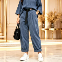 Plus Size Corduroy Casual Trousers - image 8