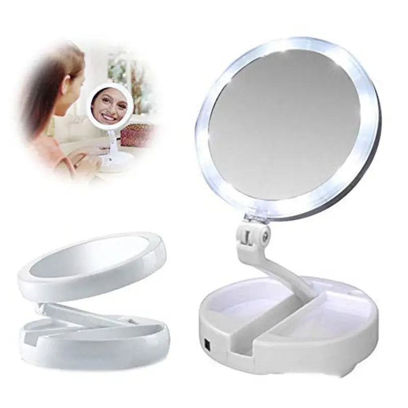 Espejo de maquillaje LED de sobremesa - image 1
