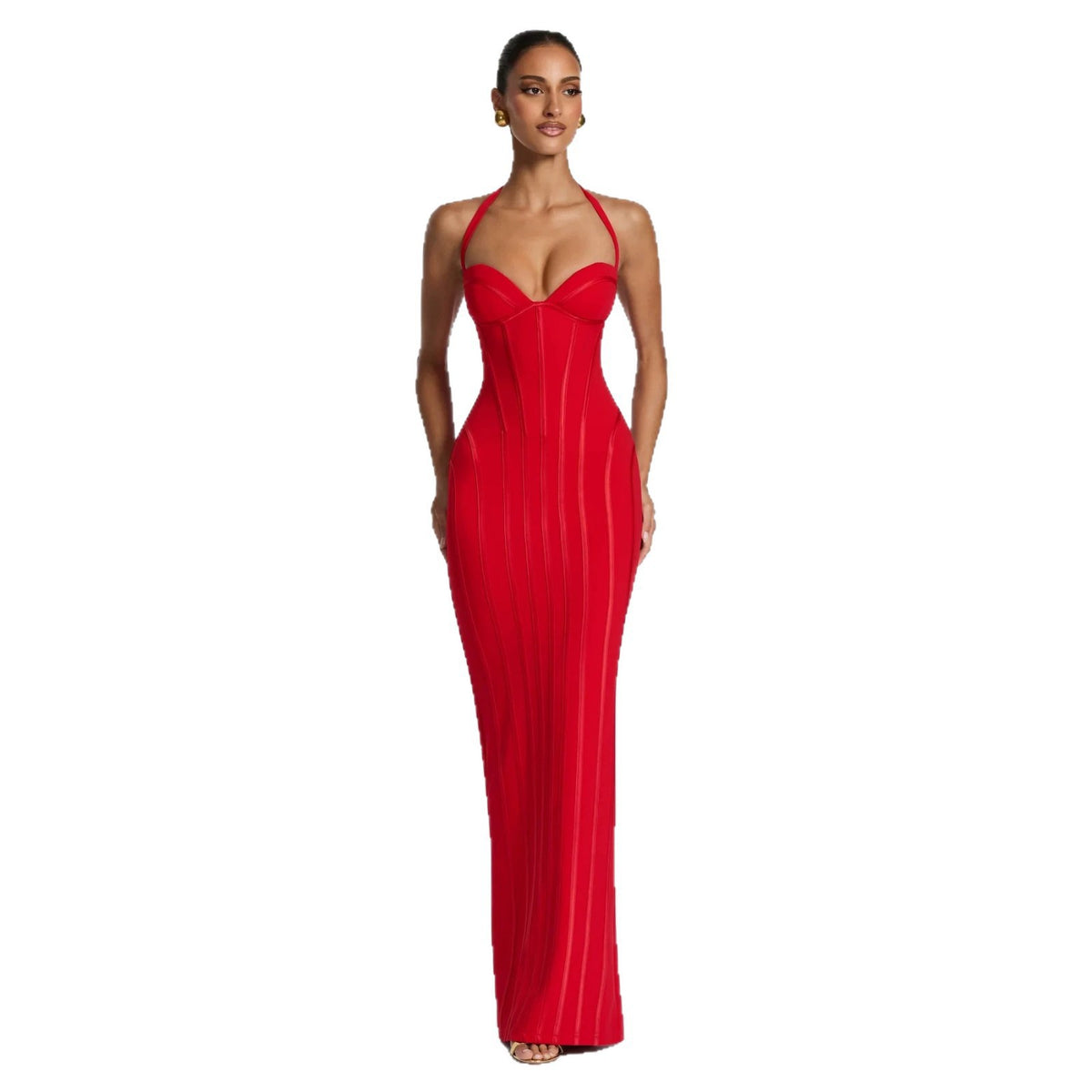 Fishtail Corseted Figure-flattering Sheath-style Evening Gown For Socialites And Parties - image 3