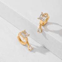 Classic Gold Plated Statement Earrings - image 5