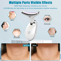Neck Face Massager Face Sculpting Tool 3 Colour Modes And Vibration For Facial Massager For Double Chin - image 5