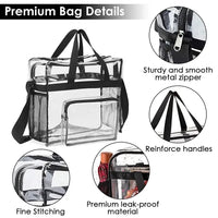 Clear Crossbody Bag Stadium Approved Clear Transparent Shoulder Bag - image 2