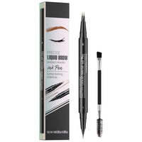Microblading Eyebrow Pencil ,2-in-1 Dual-Ended Eyebrow Pen With 2-Fork-Tip ,Waterproof Eyebrow Pen - image 12
