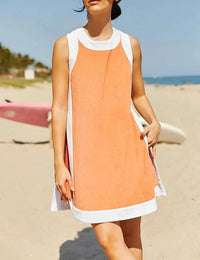 Women's Casual Multicolor Round Neck Sleeveless Top With Shorts Suit - image 10
