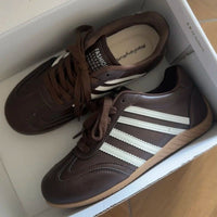 Fleece-Lined Retro Stripe Winter Sneakers - image 2