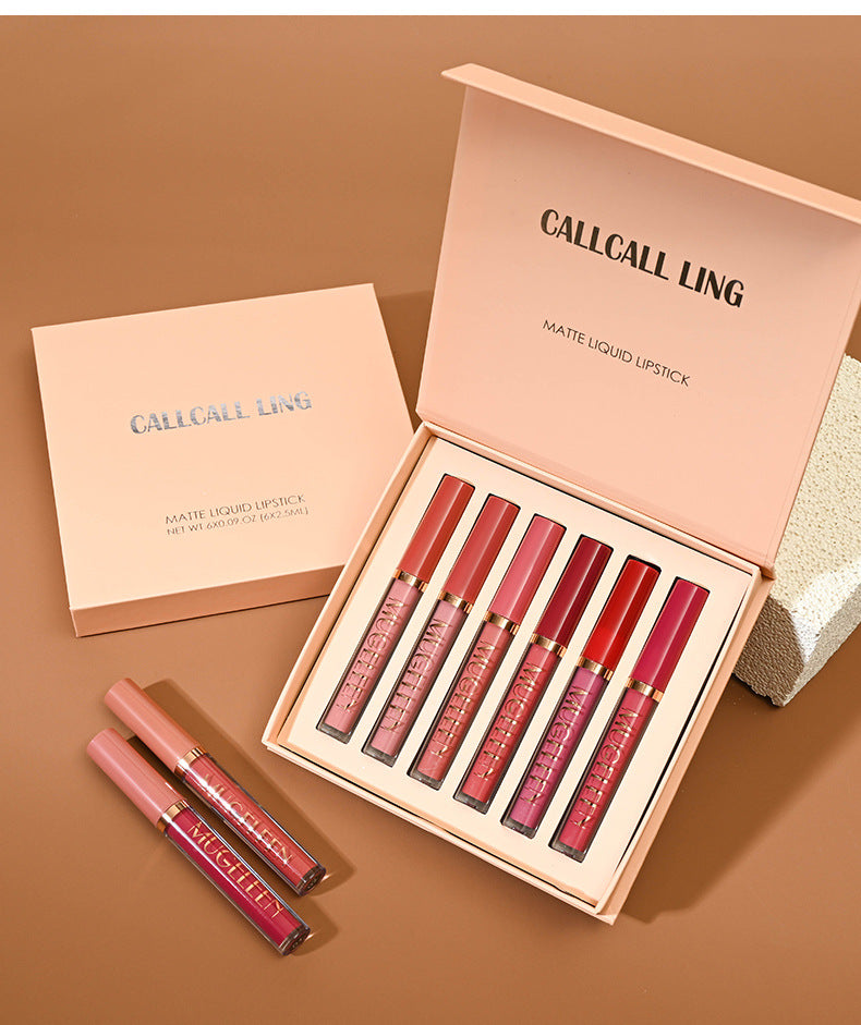 6 Piece Matte Liquid Lipstick Set, Velvet Finish - image 9