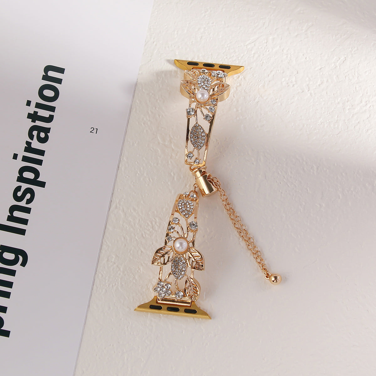 Star Rhinestone Chain Watch Band
