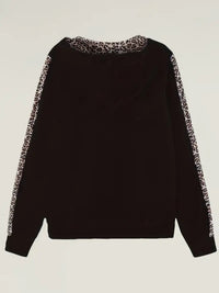2 Pieces Of Women's Casual Leopard Print Jacket And Sports Pants Set - image 5