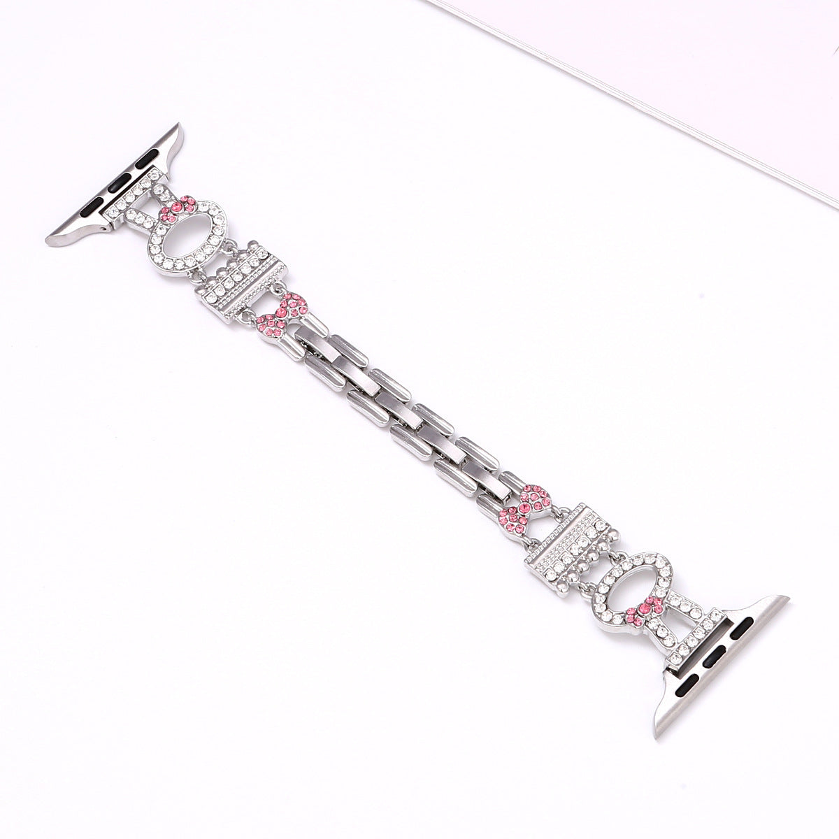 Rabbit Rhinestone Metal Band Compatible with Apple Watch - image 8