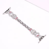 Rabbit Rhinestone Metal Band Compatible with Apple Watch - image 8