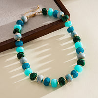 Acrylic Gradient Bead Clavicle Necklace - image 8