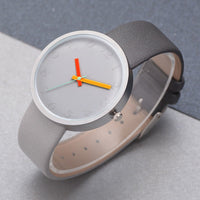 Gray Leather Quartz Watch - image 5