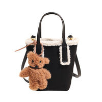 Fluffy Faux Fur Handbag - image 9