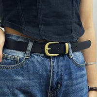 Women's Minimalist Genuine Leather Belt - image 1
