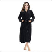 Women's Oversized Hooded Flannel Fleece Bathrobe - image 1