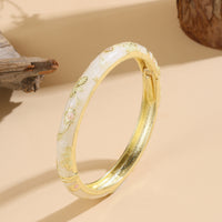 Retro Enamel Floral Bracelet - image 3