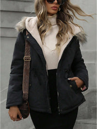 Aveloria Hooded Cinched Waist Casual Parka Padded Insulated Polyfill Synthetic Insulation Winter Coat - image 6