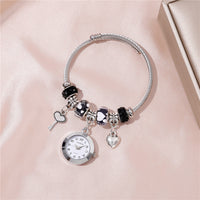 Heart Charm Bangle Watch - image 4