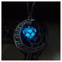 Glow-in-the-Dark Crescent Moon Necklace - image 3