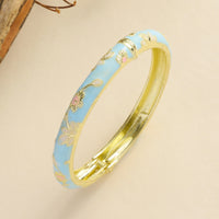 Retro Enamel Floral Bracelet - image 8