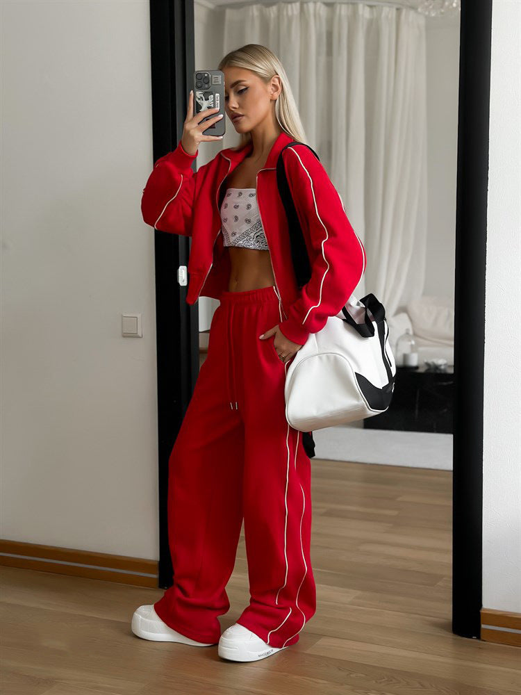 Sports Lace Trousers Two-piece Set - image 9