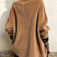 Corduroy and Faux Leather Patchwork Coat - image 3