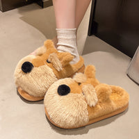 Cartoon Dog Plush House Slippers - image 7