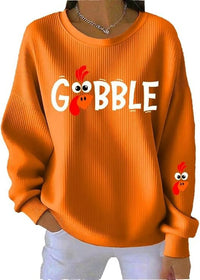 Women's Christmas Print Round Neck Sweater - image 8