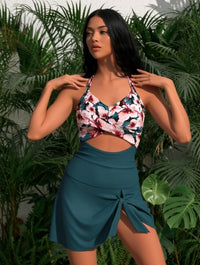 Floral Tankini with Swim Skirt - image 5