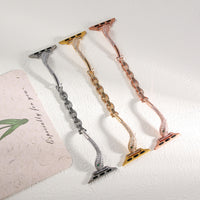 Zircon Twisted Snake Metal Watch Band - image 2