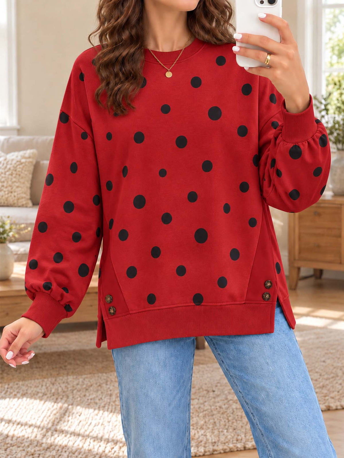Women's Elegant Long Sleeve Blouse - image 5